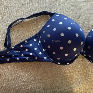 Pink push up bra